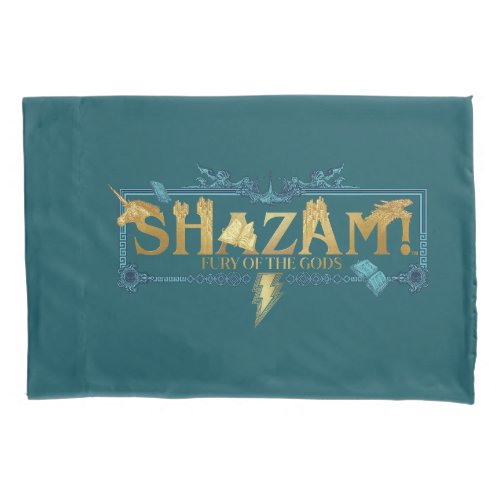 SHAZAM Fury of the Gods  Mythical Logo Pillow Case