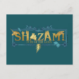 SHAZAM! Fury of the Gods Mythical Logo Postcard