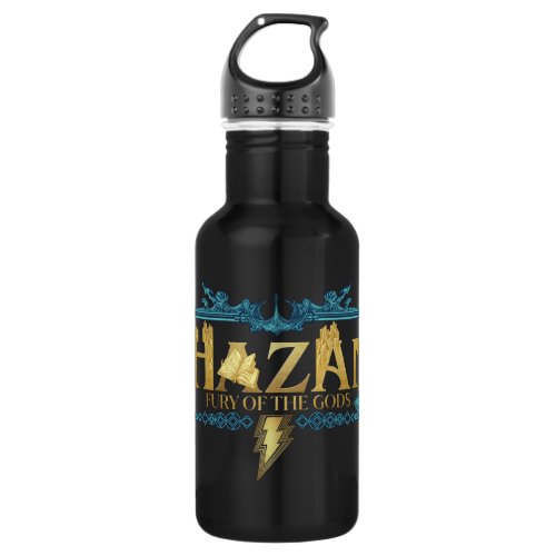 SHAZAM Fury of the Gods  Mythical Logo Stainless Steel Water Bottle