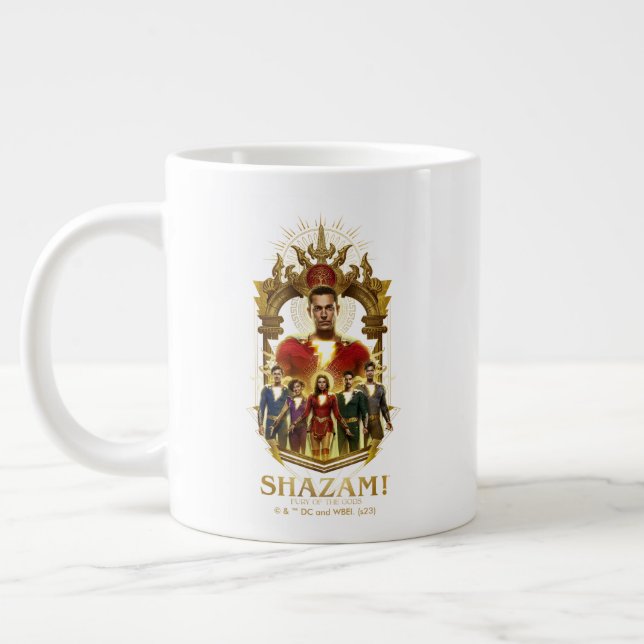 SHAZAM! Fury of the Gods | Ornate SHAZAMily Frame Giant Coffee Mug (Left)