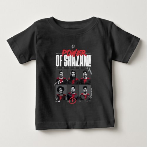 SHAZAM Fury of the Gods  Power of SHAZAM Group Baby T_Shirt