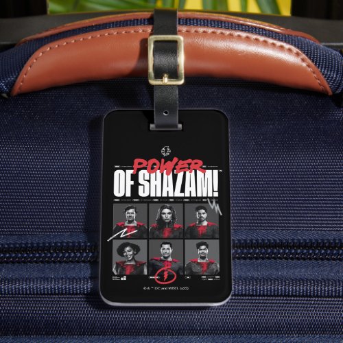 SHAZAM Fury of the Gods  Power of SHAZAM Group Luggage Tag
