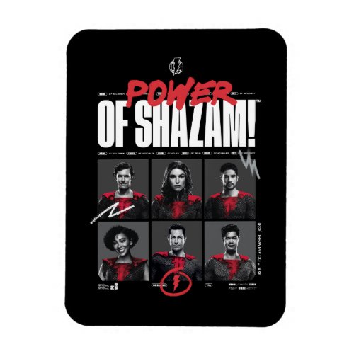 SHAZAM Fury of the Gods  Power of SHAZAM Group Magnet