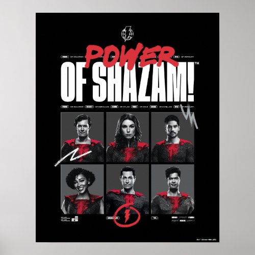SHAZAM Fury of the Gods  Power of SHAZAM Group Poster