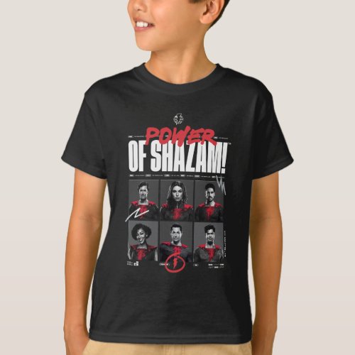 SHAZAM Fury of the Gods  Power of SHAZAM Group T_Shirt
