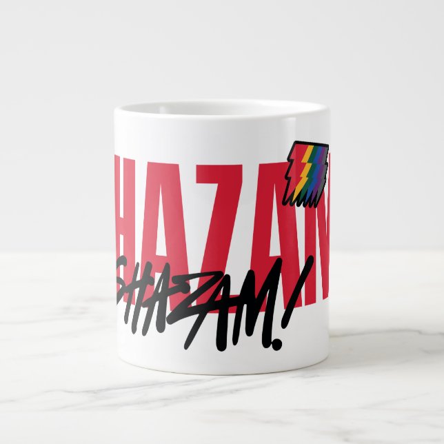 SHAZAM! Fury of the Gods | Rainbow Bolts Logo Giant Coffee Mug (Front)
