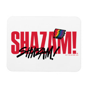 SHAZAM! Fury of the Gods Rainbow Bolts Logo Magnet