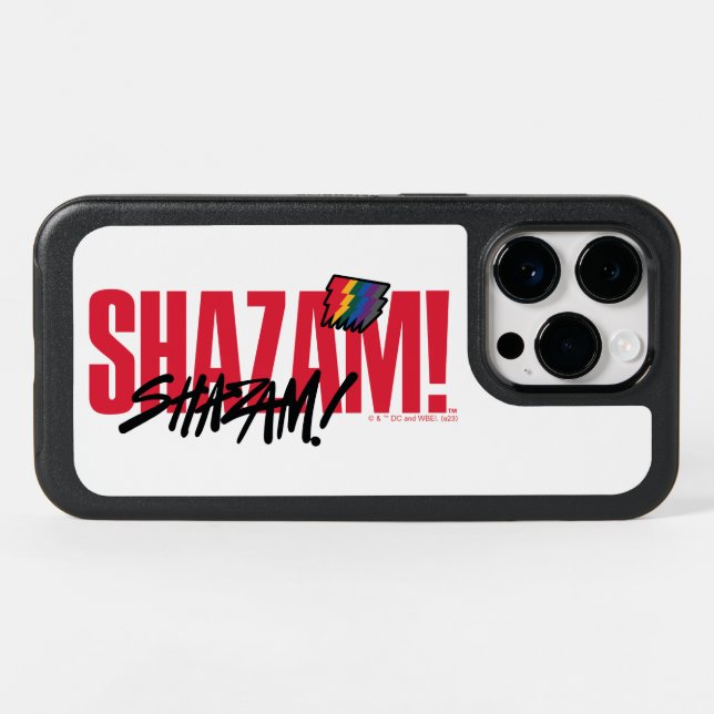 SHAZAM! Fury of the Gods | Rainbow Bolts Logo Otterbox iPhone Case (Back Horizontal)