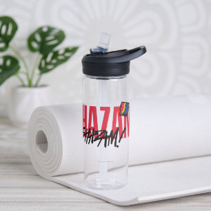 SHAZAM! Fury of the Gods Rainbow Bolts Logo Water Bottle