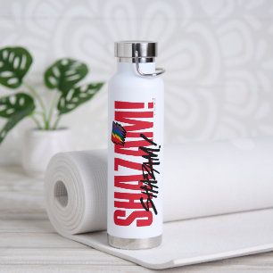 SHAZAM! Fury of the Gods Rainbow Bolts Logo Water Bottle