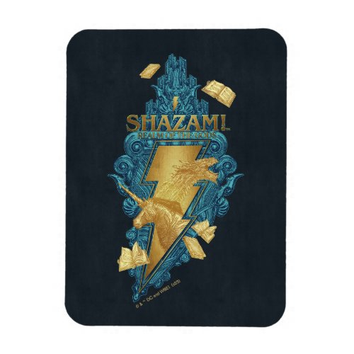 SHAZAM Fury of the Gods  Realm of the Gods Logo Magnet