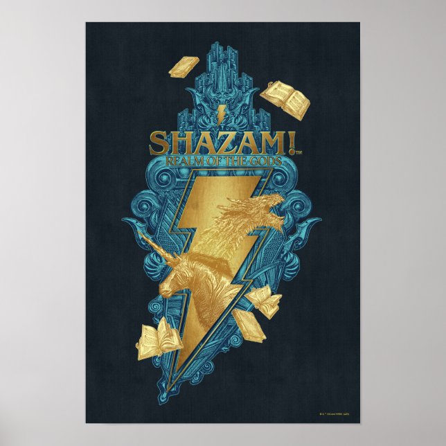 SHAZAM! Fury of the Gods | Realm of the Gods Logo Poster (Front)