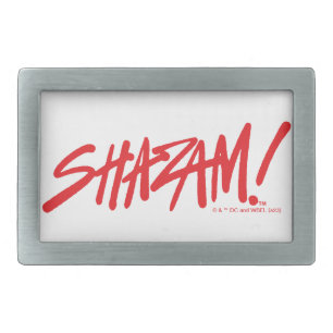 SHAZAM! Fury of the Gods Red Marker Logo Belt Buckle