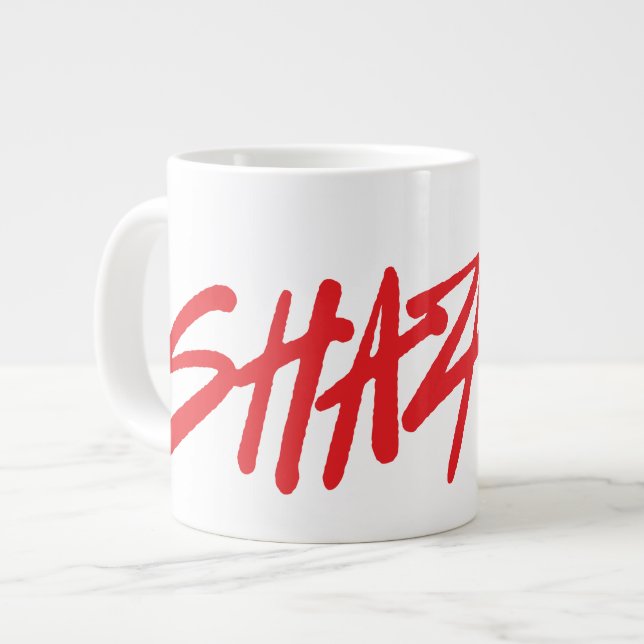 SHAZAM! Fury of the Gods | Red Marker Logo Giant Coffee Mug (Front Left)