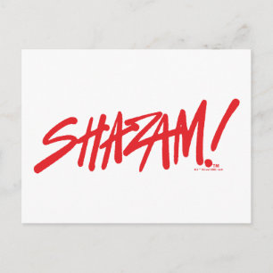 SHAZAM! Fury of the Gods Red Marker Logo Postcard
