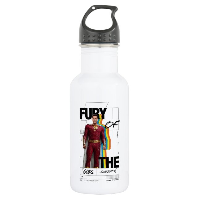 SHAZAM! Fury of the Gods | Retro Album Style Art Stainless Steel Water Bottle (Front)
