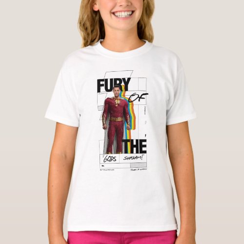 SHAZAM Fury of the Gods  Retro Album Style Art T_Shirt
