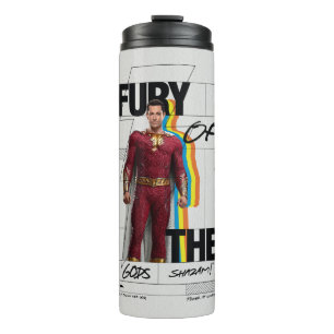 SHAZAM! Fury of the Gods Retro Album Style Art Thermal Tumbler