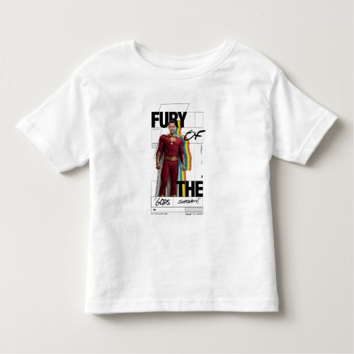 SHAZAM Fury of the Gods  Retro Album Style Art Toddler T_shirt