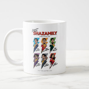 SHAZAM! Fury of the Gods SHAZAMily Comic Bolts Giant Coffee Mug