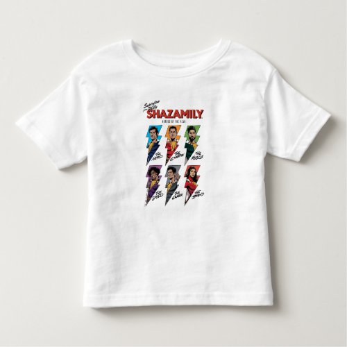 SHAZAM Fury of the Gods  SHAZAMily Comic Bolts Toddler T_shirt