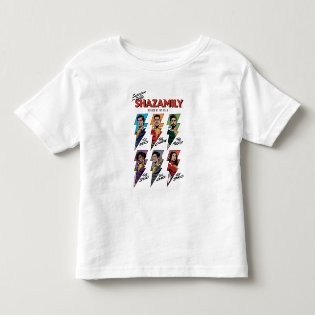SHAZAM! Fury of the Gods | SHAZAMily Comic Bolts Toddler T-shirt (Front)