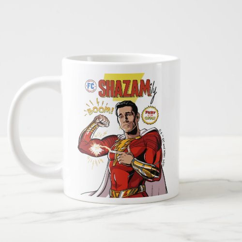 SHAZAM Fury of the Gods  SHAZAMily Comic Cover Giant Coffee Mug