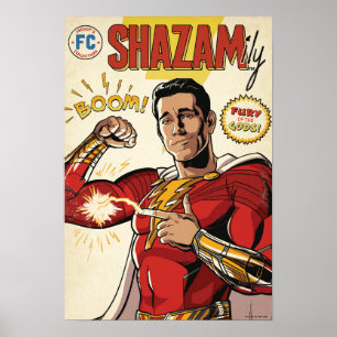 SHAZAM! Fury of the Gods SHAZAMily Comic Cover Poster