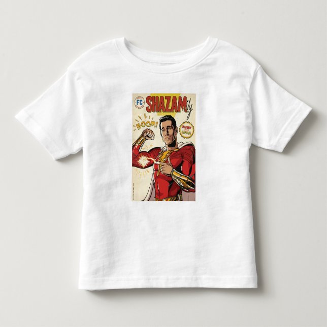 SHAZAM! Fury of the Gods | SHAZAMily Comic Cover Toddler T-shirt (Front)