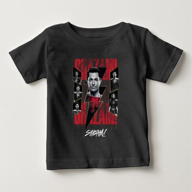 SHAZAM! Fury of the Gods | SHAZAMily Group Baby T-Shirt (Front)