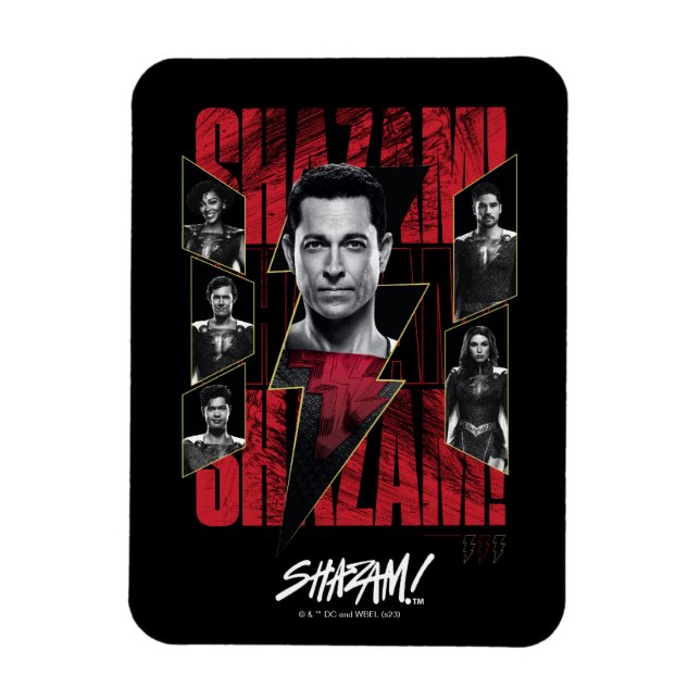 SHAZAM! Fury of the Gods | SHAZAMily Group Magnet (Vertical)