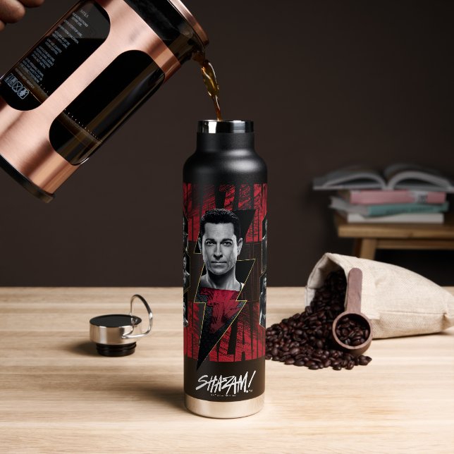SHAZAM! Fury of the Gods | SHAZAMily Group Water Bottle (Coffee)