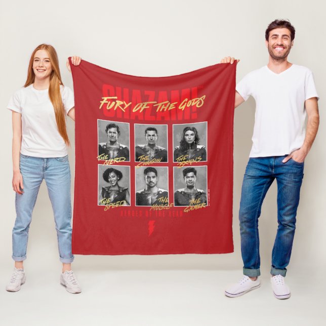 SHAZAM! Fury of the Gods | SHAZAMily Yearbook Fleece Blanket (In Situ)