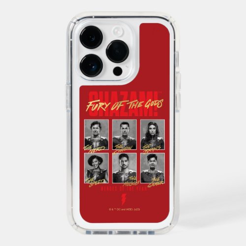 SHAZAM Fury of the Gods  SHAZAMily Yearbook Speck iPhone 14 Pro Case