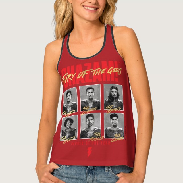 SHAZAM! Fury of the Gods | SHAZAMily Yearbook Tank Top (Front)