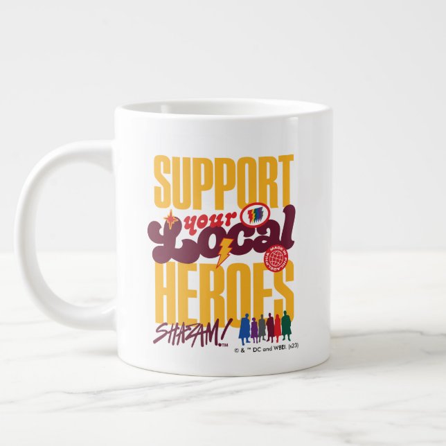 SHAZAM! Fury of the Gods | Support Local Heroes Giant Coffee Mug (Left)