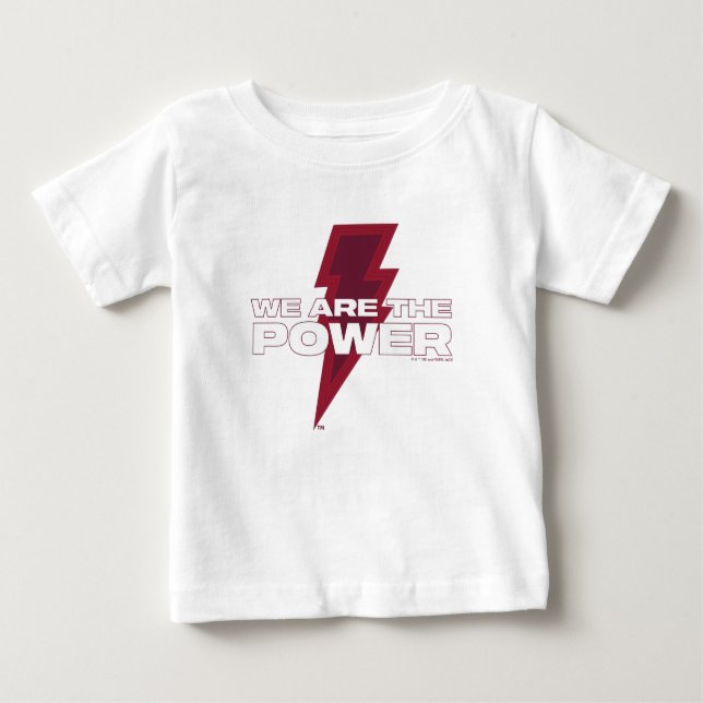 SHAZAM! Fury of the Gods | We Are The Power Baby T-Shirt (Front)