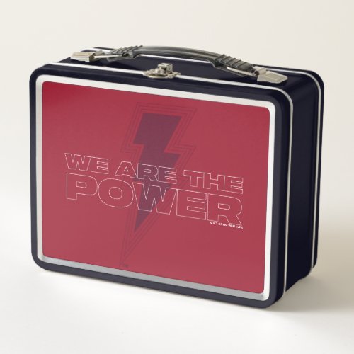 SHAZAM Fury of the Gods  We Are The Power Metal Lunch Box