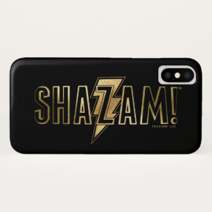 SHAZAM! Gold Logo iPhone X Case