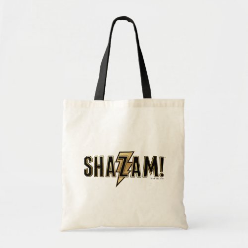 SHAZAM  Gold Logo Tote Bag