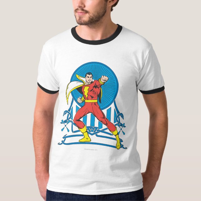 SHAZAM in Fight Stance T-Shirt (Front)