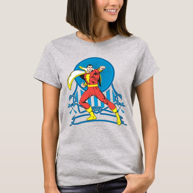 SHAZAM in Fight Stance T-Shirt (Front)