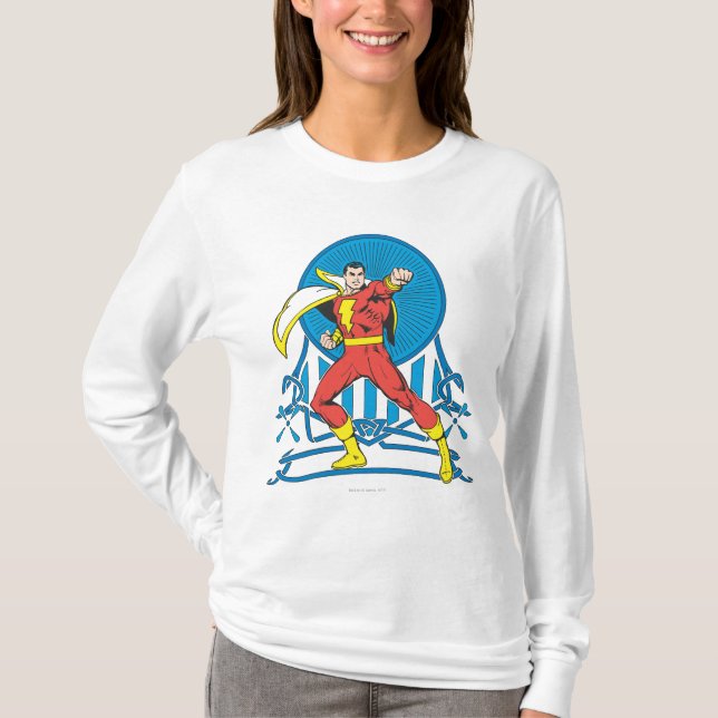 SHAZAM in Fight Stance T-Shirt (Front)
