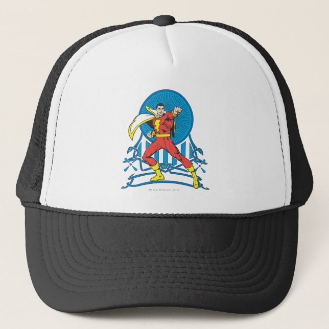 SHAZAM in Fight Stance Trucker Hat (Front)