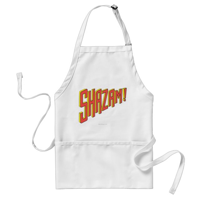Shazam Logo Red/Yellow Adult Apron (Front)