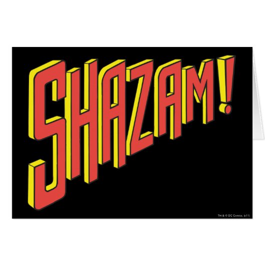 Shazam Logo Red/Yellow Cards (Front Horizontal)