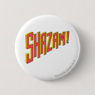 Shazam Logo Red/Yellow Pinback Button