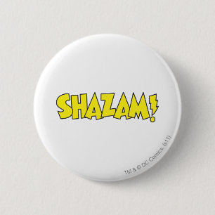 Shazam Logo Yellow Button