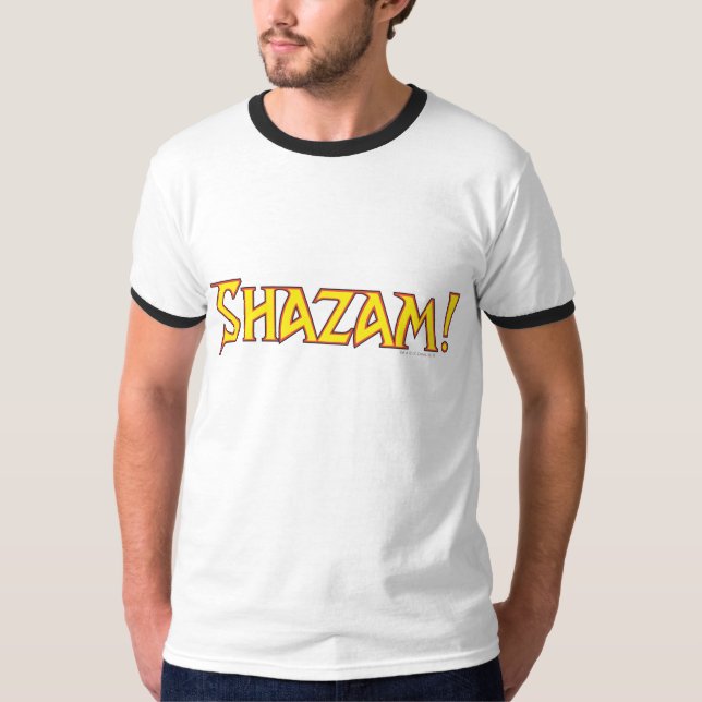 Shazam Logo Yellow/Red T-Shirt (Front)