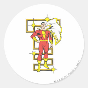 SHAZAM Poses Classic Round Sticker